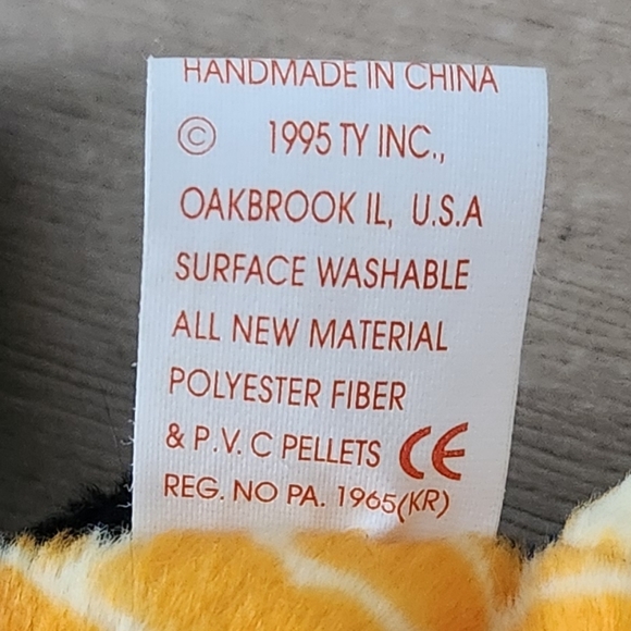 🦎 Ty Beanie Baby “Lizzy” the Lizard – 1995 Vintage Collectible, Excellent Condi - Picture 16 of 16